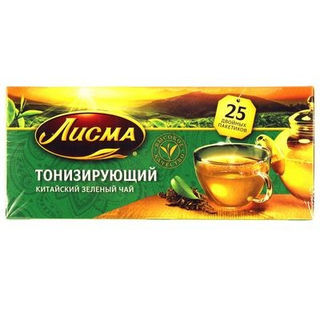 Чай Лисма зеленый тонизирующий 25пак